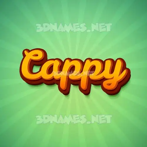 cappy in Green Rays style - 3D name wallpaper cappy in Green Rays style - 3D name wallpaper