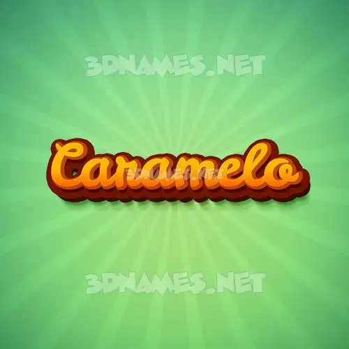caramelo in Green Rays style - 3D name wallpaper caramelo in Green Rays style - 3D name wallpaper