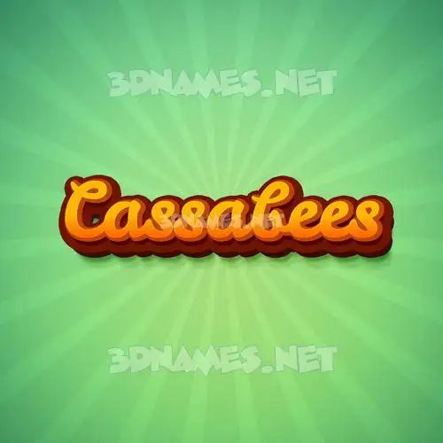 cassabees in Green Rays style - 3D name wallpaper cassabees in Green Rays style - 3D name wallpaper