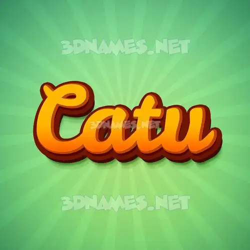 catu in Green Rays style - 3D name wallpaper catu in Green Rays style - 3D name wallpaper