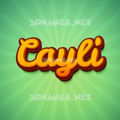 cayli in Green Rays style - 3D name wallpaper cayli in Green Rays style - 3D name wallpaper