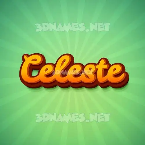celeste in Green Rays style - 3D name wallpaper celeste in Green Rays style - 3D name wallpaper