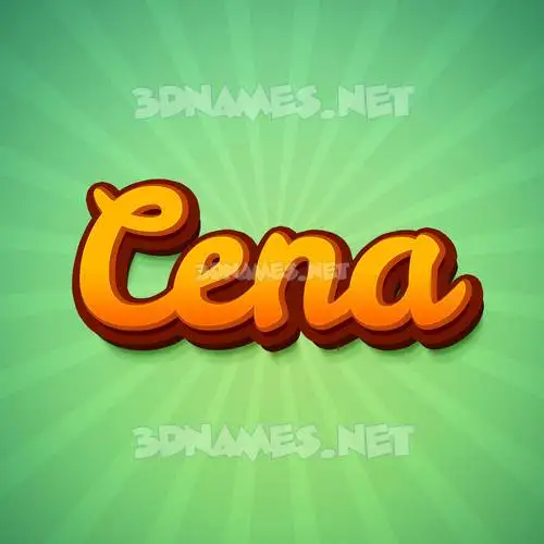 cena in Green Rays style - 3D name wallpaper cena in Green Rays style - 3D name wallpaper