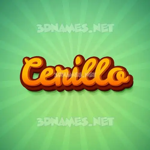 cerillo in Green Rays style - 3D name wallpaper cerillo in Green Rays style - 3D name wallpaper