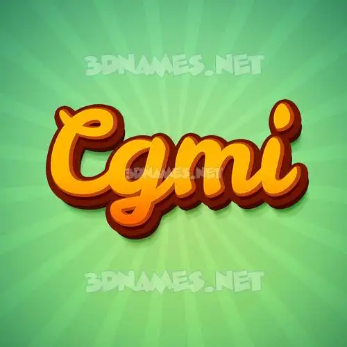 cgmi in Green Rays style - 3D name wallpaper cgmi in Green Rays style - 3D name wallpaper