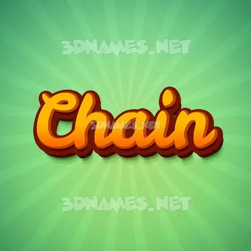 chain in Green Rays style - 3D name wallpaper chain in Green Rays style - 3D name wallpaper