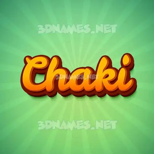 chaki in Green Rays style - 3D name wallpaper chaki in Green Rays style - 3D name wallpaper