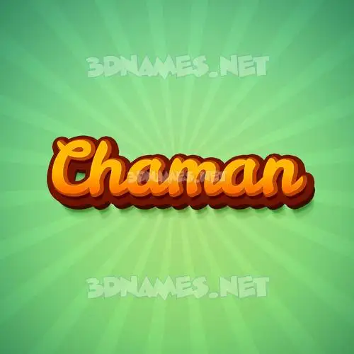 chaman in Green Rays style - 3D name wallpaper chaman in Green Rays style - 3D name wallpaper
