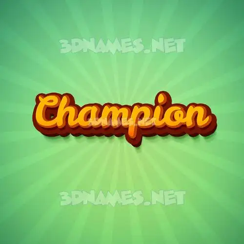 champion in Green Rays style - 3D name wallpaper champion in Green Rays style - 3D name wallpaper