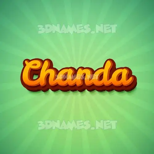 chanda in Green Rays style - 3D name wallpaper chanda in Green Rays style - 3D name wallpaper