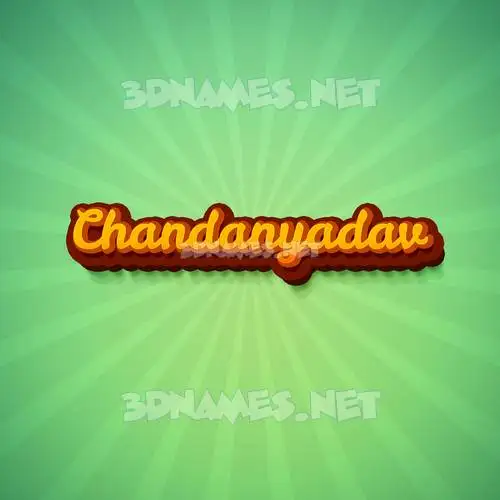 chandanyadav in Green Rays style - 3D name wallpaper
