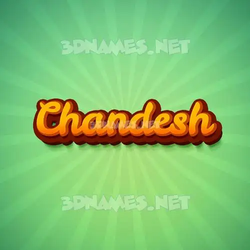 chandesh in Green Rays style - 3D name wallpaper