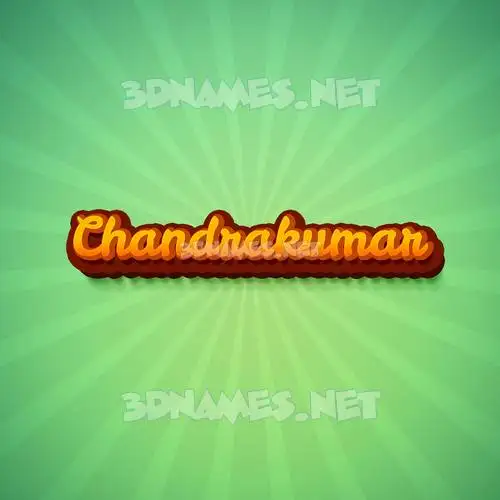 chandrakumar in Green Rays style - 3D name wallpaper