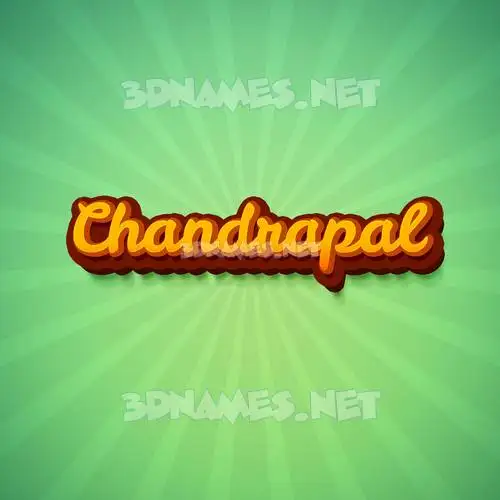 chandrapal in Green Rays style - 3D name wallpaper