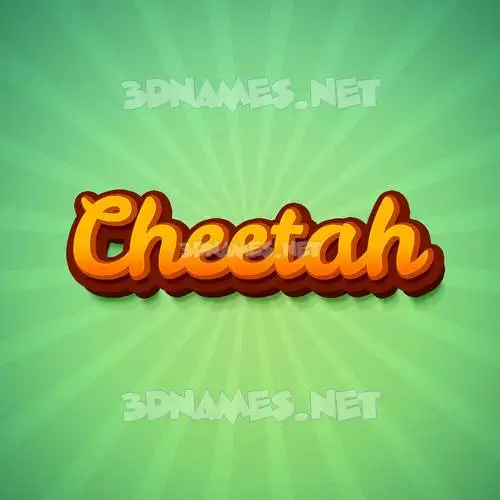cheetah in Green Rays style - 3D name wallpaper cheetah in Green Rays style - 3D name wallpaper