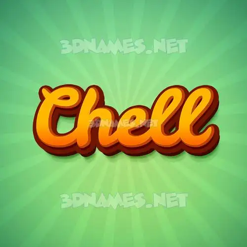 chell in Green Rays style - 3D name wallpaper chell in Green Rays style - 3D name wallpaper