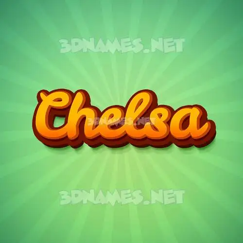 chelsa in Green Rays style - 3D name wallpaper chelsa in Green Rays style - 3D name wallpaper