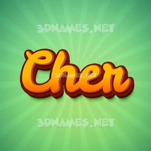 cher in Green Rays style - 3D name wallpaper cher in Green Rays style - 3D name wallpaper