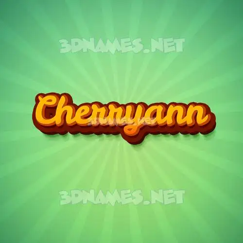 cherryann in Green Rays style - 3D name wallpaper cherryann in Green Rays style - 3D name wallpaper
