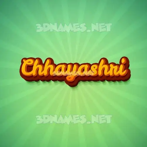 chhayashri in Green Rays style - 3D name wallpaper chhayashri in Green Rays style - 3D name wallpaper