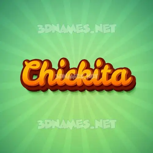chickita in Green Rays style - 3D name wallpaper chickita in Green Rays style - 3D name wallpaper