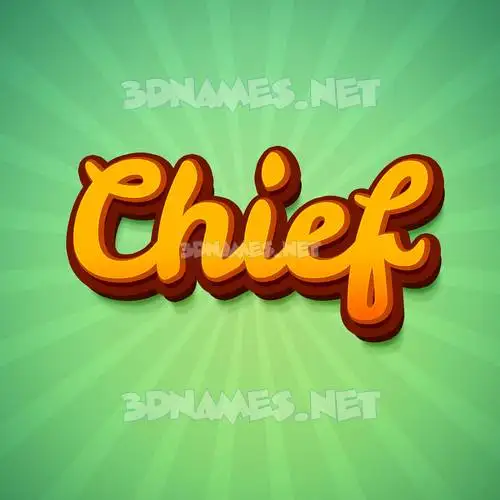chief in Green Rays style - 3D name wallpaper chief in Green Rays style - 3D name wallpaper
