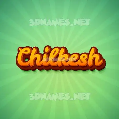chilkesh in Green Rays style - 3D name wallpaper