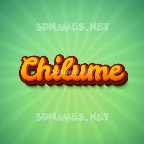 chilume in Green Rays style - 3D name wallpaper