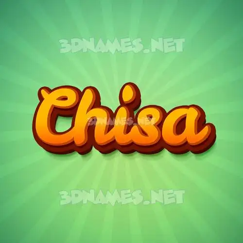 chisa in Green Rays style - 3D name wallpaper chisa in Green Rays style - 3D name wallpaper