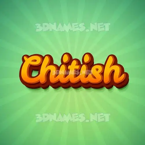 chitish in Green Rays style - 3D name wallpaper chitish in Green Rays style - 3D name wallpaper