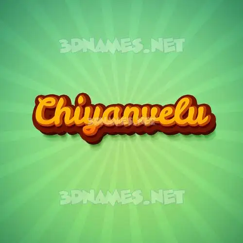 chiyanvelu in Green Rays style - 3D name wallpaper