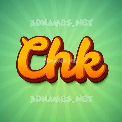 chk in Green Rays style - 3D name wallpaper chk in Green Rays style - 3D name wallpaper