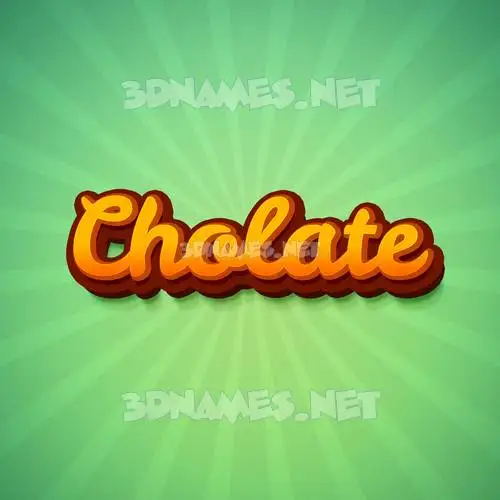 cholate in Green Rays style - 3D name wallpaper cholate in Green Rays style - 3D name wallpaper