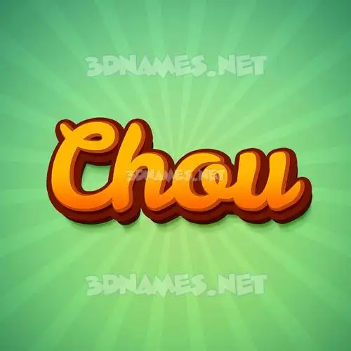chou in Green Rays style - 3D name wallpaper chou in Green Rays style - 3D name wallpaper
