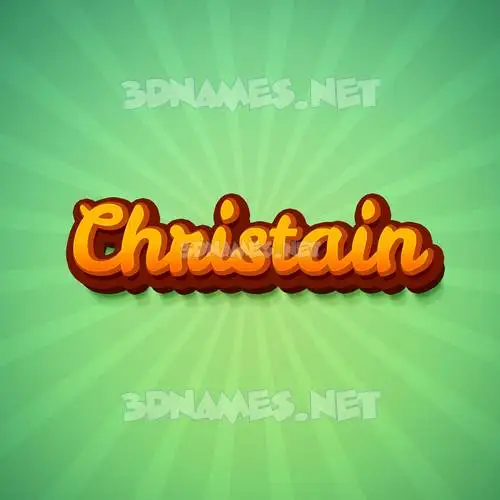 christain in Green Rays style - 3D name wallpaper christain in Green Rays style - 3D name wallpaper