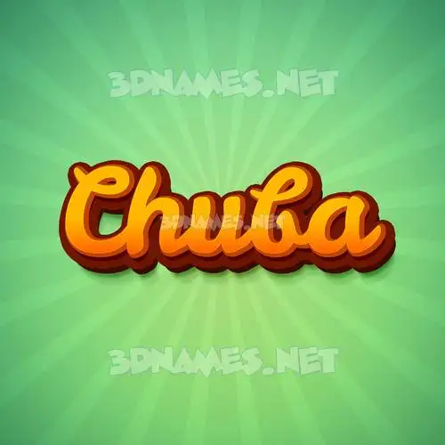 chuba in Green Rays style - 3D name wallpaper chuba in Green Rays style - 3D name wallpaper