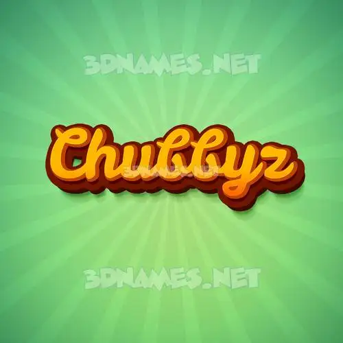 chubbyz in Green Rays style - 3D name wallpaper chubbyz in Green Rays style - 3D name wallpaper