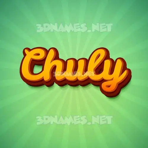 chuly in Green Rays style - 3D name wallpaper chuly in Green Rays style - 3D name wallpaper