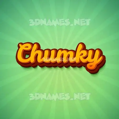 chumky in Green Rays style - 3D name wallpaper chumky in Green Rays style - 3D name wallpaper