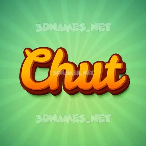 chut in Green Rays style - 3D name wallpaper chut in Green Rays style - 3D name wallpaper