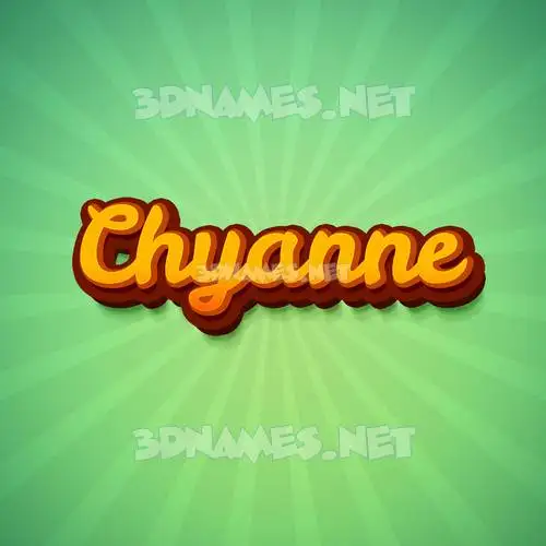 chyanne in Green Rays style - 3D name wallpaper chyanne in Green Rays style - 3D name wallpaper