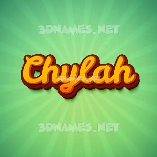 chylah in Green Rays style - 3D name wallpaper chylah in Green Rays style - 3D name wallpaper