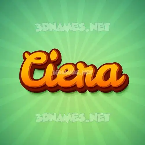 ciera in Green Rays style - 3D name wallpaper ciera in Green Rays style - 3D name wallpaper