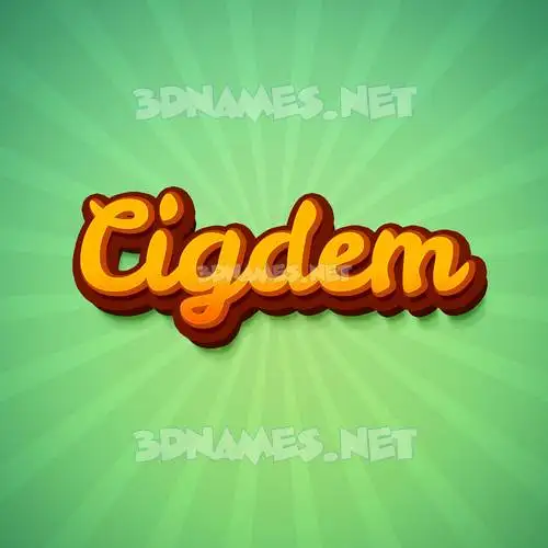 cigdem in Green Rays style - 3D name wallpaper cigdem in Green Rays style - 3D name wallpaper