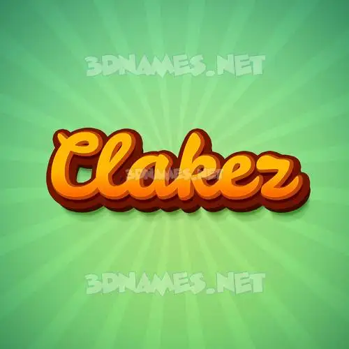 clakez in Green Rays style - 3D name wallpaper clakez in Green Rays style - 3D name wallpaper