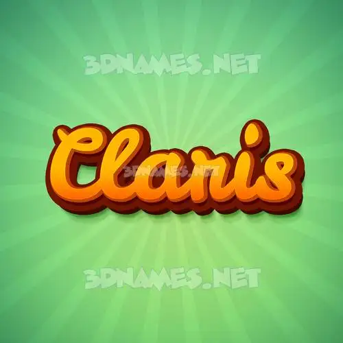 claris in Green Rays style - 3D name wallpaper claris in Green Rays style - 3D name wallpaper