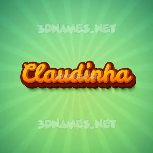 claudinha in Green Rays style - 3D name wallpaper claudinha in Green Rays style - 3D name wallpaper