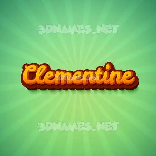 clementine in Green Rays style - 3D name wallpaper clementine in Green Rays style - 3D name wallpaper