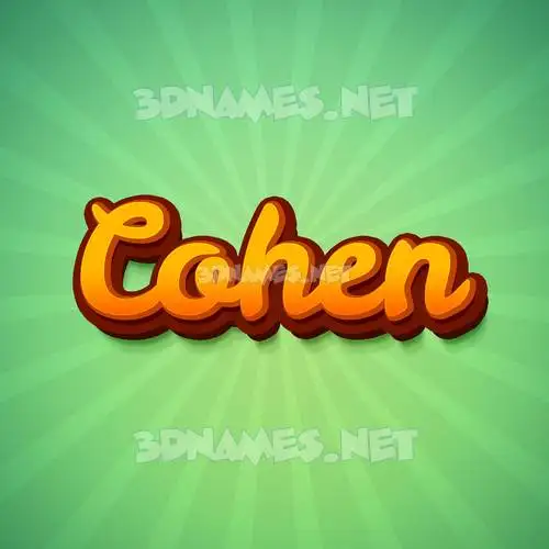 cohen in Green Rays style - 3D name wallpaper cohen in Green Rays style - 3D name wallpaper