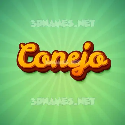 conejo in Green Rays style - 3D name wallpaper conejo in Green Rays style - 3D name wallpaper